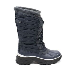 Women's Jambu JBU Lorina Mid Calf Waterproof Duck Boot Navy